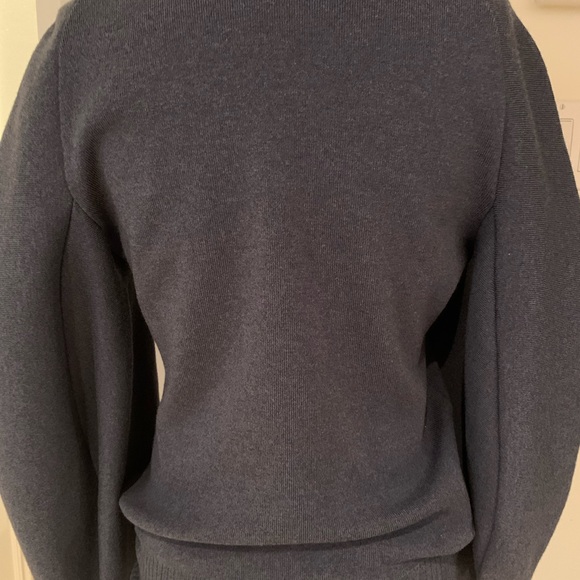 Beautiful navy sweater with balloon sleeves - Picture 2 of 6